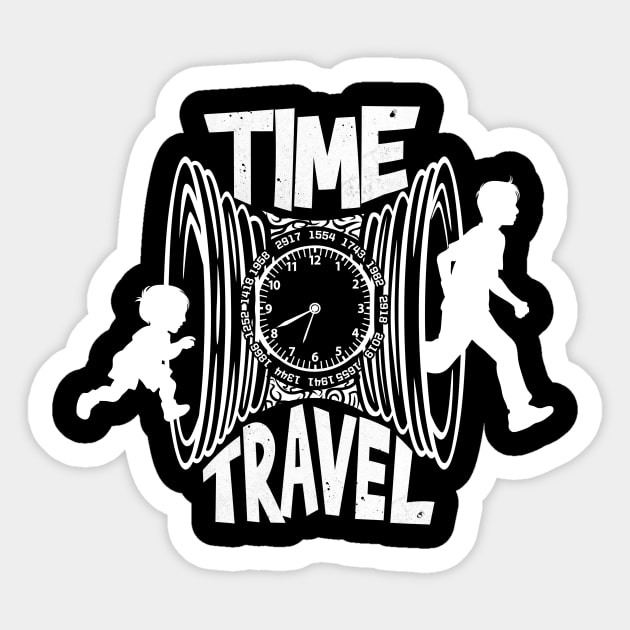 time travel Sticker by ThyShirtProject - Affiliate